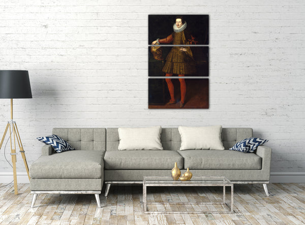 Top-Angebot Kunstdruck Werkstatt von Justus Sustermans - Cosimo II de 'Medici (1590-1621), Großherzog der Toskana Leinwand auf Keilrahmen gespannt