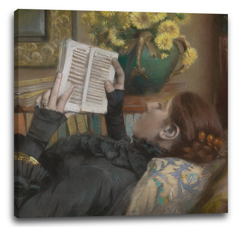 Leinwandbild Albert Bartholomé - Die Frau des Künstlers (Périe, 1849-1887) Lesen