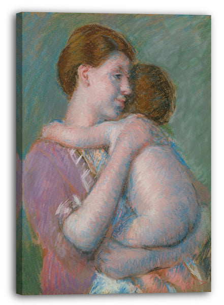 Top-Angebot Kunstdruck Mary Cassatt - Mutter und Kind Leinwand auf Keilrahmen gespannt