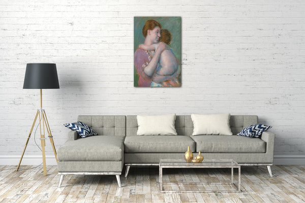 Top-Angebot Kunstdruck Mary Cassatt - Mutter und Kind Leinwand auf Keilrahmen gespannt