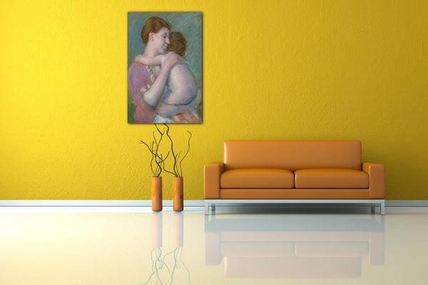 Top-Angebot Kunstdruck Mary Cassatt - Mutter und Kind Leinwand auf Keilrahmen gespannt