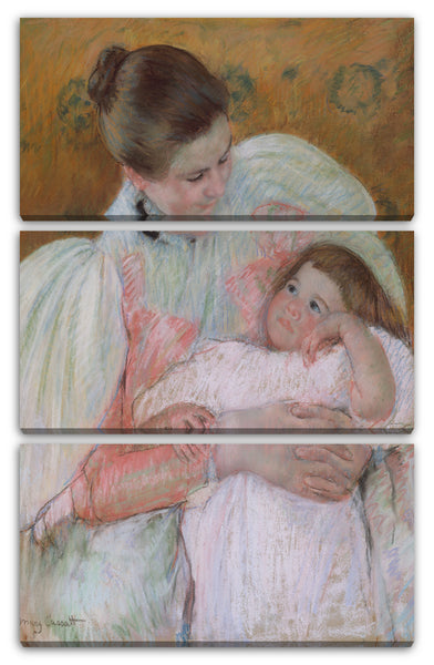 Leinwandbild Mary Cassatt - Krankenschwester und Kind