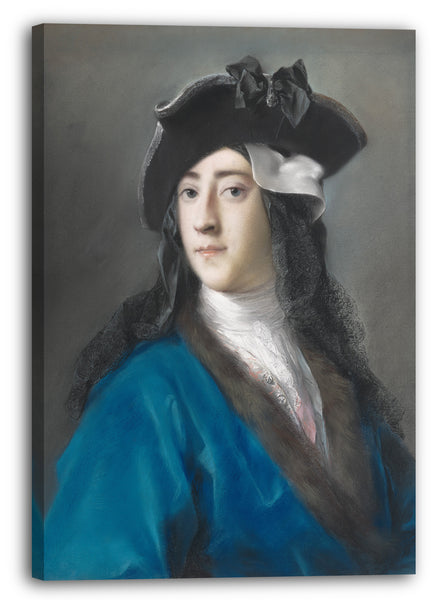 Top-Angebot Kunstdruck Rosalba Carriera - Gustavus Hamilton (1710-1746), Zweiter Viscount Boyne, im Maskerade-Kostüm Leinwand auf Keilrahmen gespannt