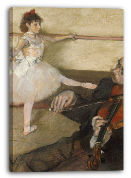 Leinwandbild Edgar Degas - Die Tanzstunde