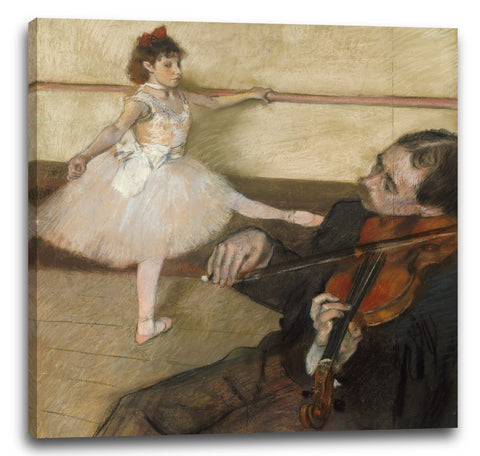 Leinwandbild Edgar Degas - Die Tanzstunde