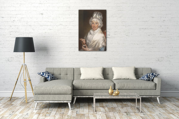 Top-Angebot Kunstdruck John Russell - Frau Robert Shurlock Sr. (Ann Manwaring) Leinwand auf Keilrahmen gespannt