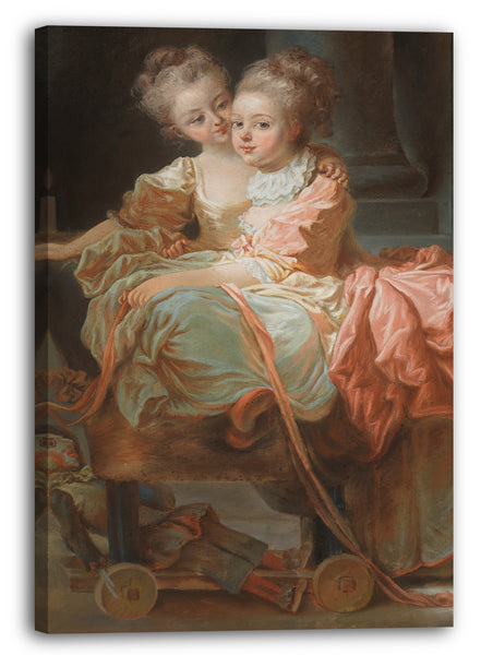 Leinwandbild Jean Claude Richard, Abt von Saint-Non - Die zwei Schwestern