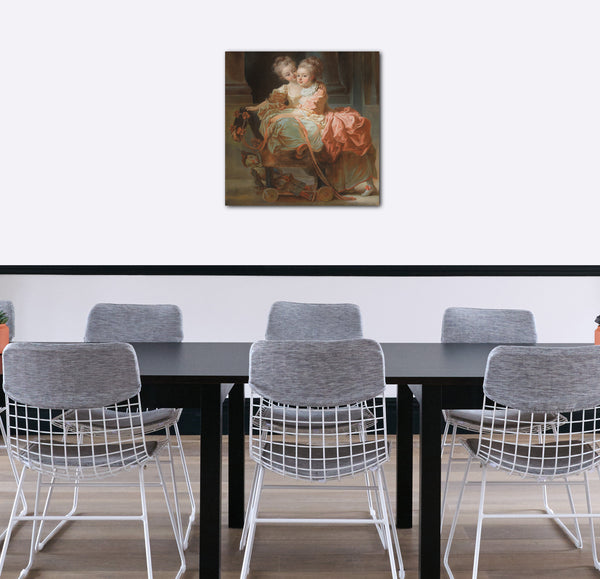 Leinwandbild Jean Claude Richard, Abt von Saint-Non - Die zwei Schwestern