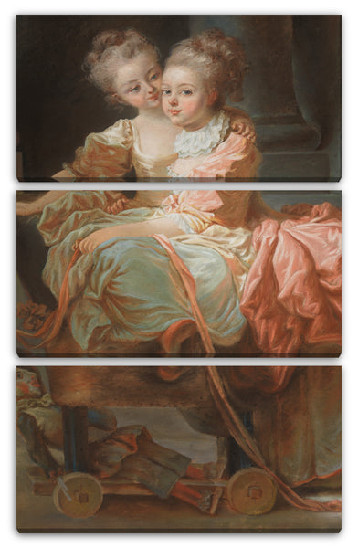 Leinwandbild Jean Claude Richard, Abt von Saint-Non - Die zwei Schwestern