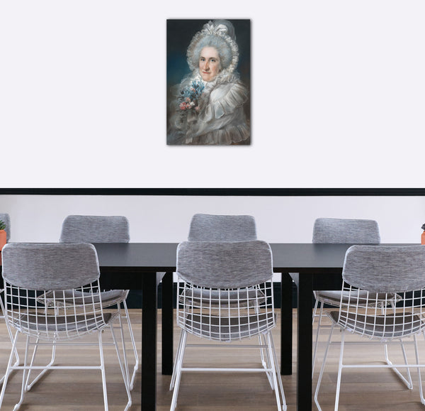 Top-Angebot Kunstdruck John Russell - Frau William Man Godschall (Sarah Godschall, 1730-1795) Leinwand auf Keilrahmen gespannt