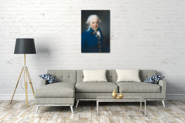 Top-Angebot Kunstdruck John Russell - William Man Godschall (1720-1802) Leinwand auf Keilrahmen gespannt