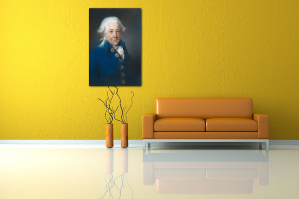 Top-Angebot Kunstdruck John Russell - William Man Godschall (1720-1802) Leinwand auf Keilrahmen gespannt