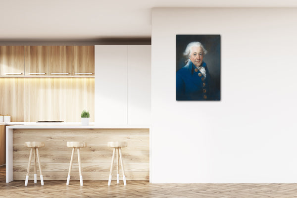 Top-Angebot Kunstdruck John Russell - William Man Godschall (1720-1802) Leinwand auf Keilrahmen gespannt