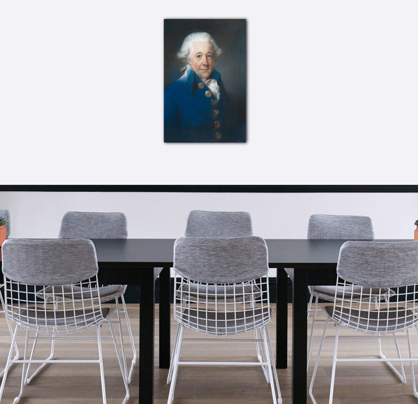 Top-Angebot Kunstdruck John Russell - William Man Godschall (1720-1802) Leinwand auf Keilrahmen gespannt