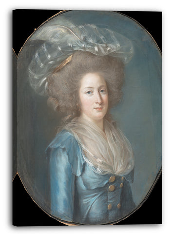 Top-Angebot Kunstdruck Adélaïde Labille-Guiard - Madame Élisabeth de France (1764-1794) Leinwand auf Keilrahmen gespannt