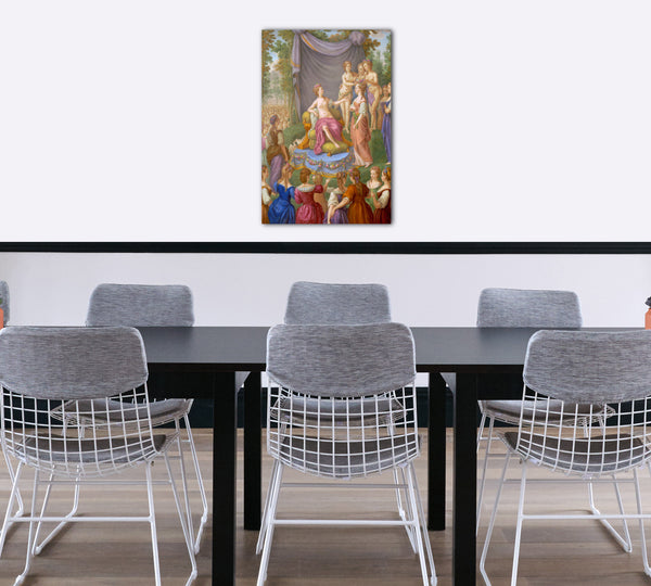 Top-Angebot Kunstdruck Sèvres Manufaktur - Thémire von Grazien gekrönt Leinwand auf Keilrahmen gespannt