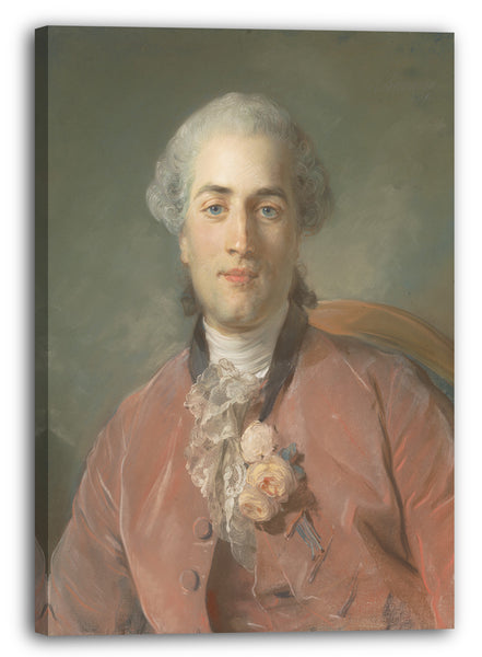 Top-Angebot Kunstdruck Jean-Baptiste Perronneau - Olivier Journu (1724-1764) Leinwand auf Keilrahmen gespannt