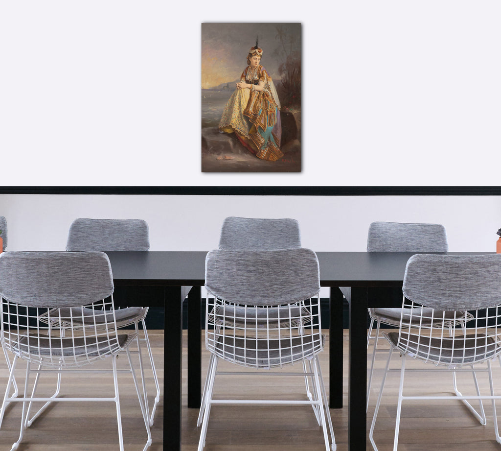 Top-Angebot Kunstdruck Pierre-Louis Pierson - Kaiserin Eugénie als Odaliske Leinwand auf Keilrahmen gespannt