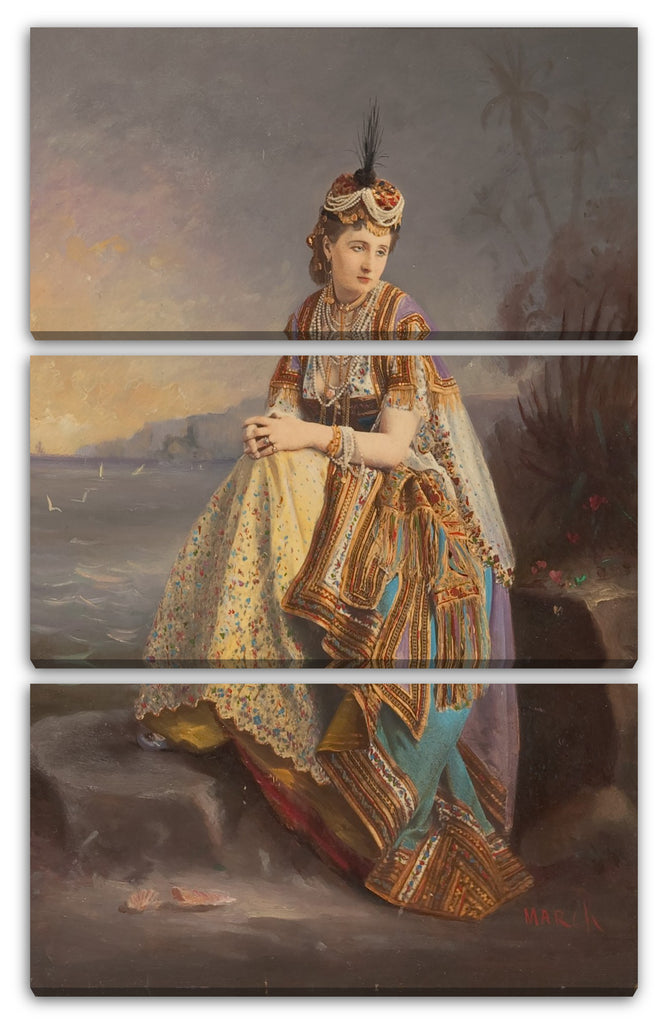 Leinwandbild Pierre-Louis Pierson - Kaiserin Eugénie als Odaliske