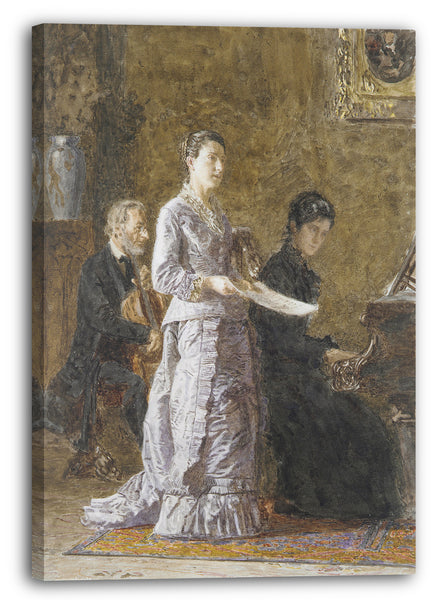 Top-Angebot Kunstdruck Thomas Eakins - The Pathetic Song Leinwand auf Keilrahmen gespannt