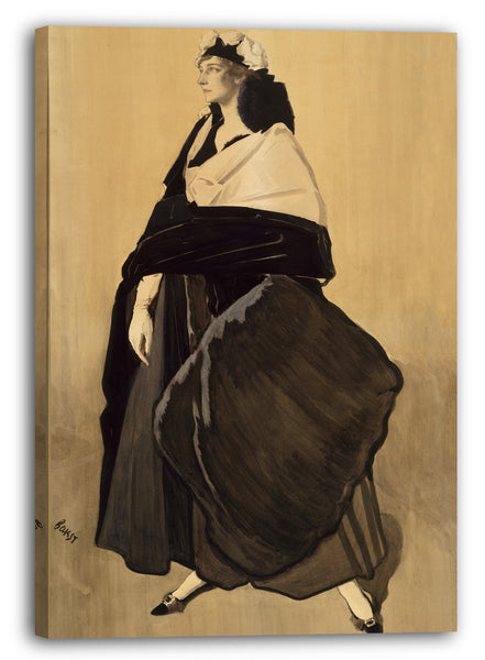 Top-Angebot Kunstdruck Léon Bakst - Frau Ida Rubinstein Leinwand auf Keilrahmen gespannt