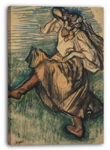 Top-Angebot Kunstdruck Edgar Degas - Die russische Tänzerin Leinwand auf Keilrahmen gespannt