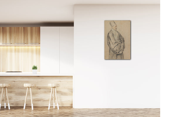 Top-Angebot Kunstdruck Peter Paul Rubens - Porträt von Nicolas Trigault in chinesischem Kostüm Leinwand auf Keilrahmen gespannt