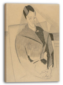 Top-Angebot Kunstdruck Juan Gris - Porträt von Frau Cézanne nach Cézanne Leinwand auf Keilrahmen gespannt