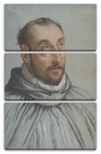 Leinwandbild Carletto Caliari - Brustbild eines Geistlichen