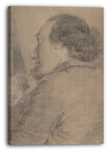 Top-Angebot Kunstdruck Thomas Frye - Portrait eines Mannes Leinwand auf Keilrahmen gespannt