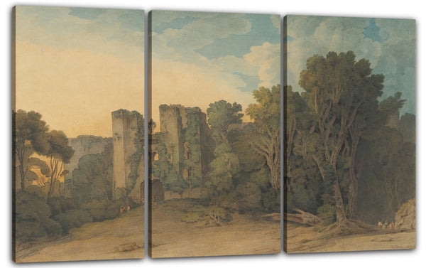 Leinwandbild Francis Towne - Berry Pomeroy Castle in der Grafschaft Devon
