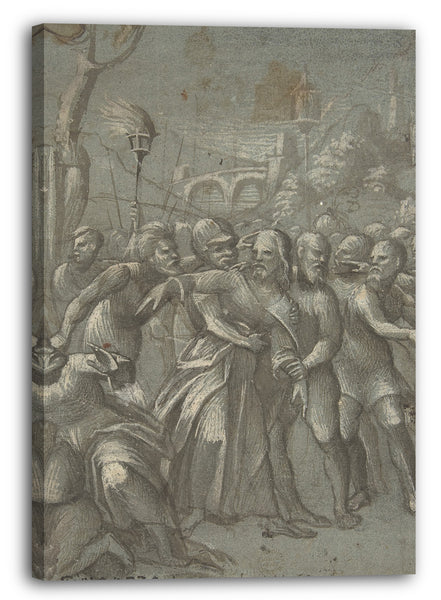 Leinwandbild Niccolò Giolfino - Die Festnahme Christi