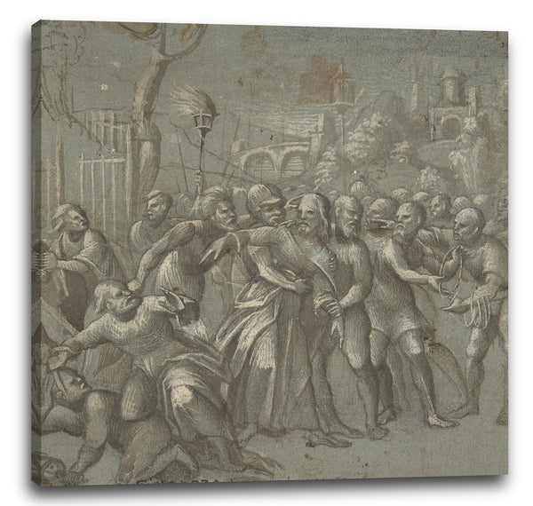 Leinwandbild Niccolò Giolfino - Die Festnahme Christi