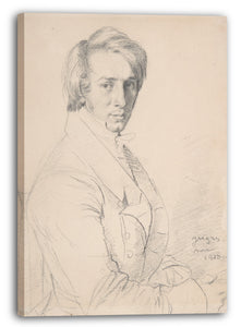 Top-Angebot Kunstdruck Jean Auguste Dominique Ingres - Ursin-Jules Vatinelle (1798-1881) Leinwand auf Keilrahmen gespannt