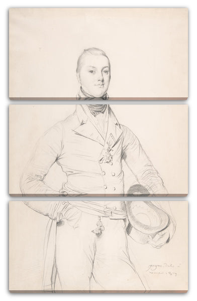 Leinwandbild Jean Auguste Dominique Ingres - Admiral Sir Fleetwood Broughton Reynolds Pellew