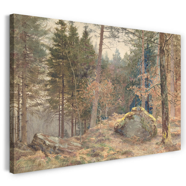 Top-Angebot Kunstdruck James Thomas Watts - In einem walisischen Kiefernholz Leinwand auf Keilrahmen gespannt