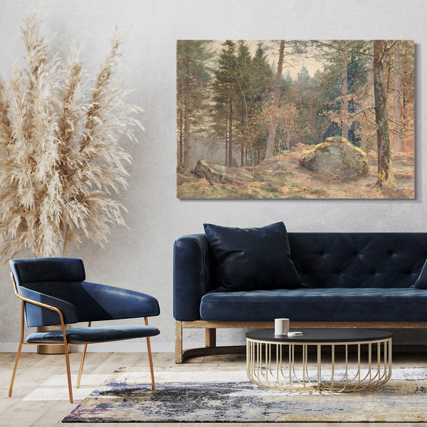 Top-Angebot Kunstdruck James Thomas Watts - In einem walisischen Kiefernholz Leinwand auf Keilrahmen gespannt