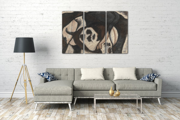 Top-Angebot Kunstdruck Arthur Dove - Kuh Leinwand auf Keilrahmen gespannt