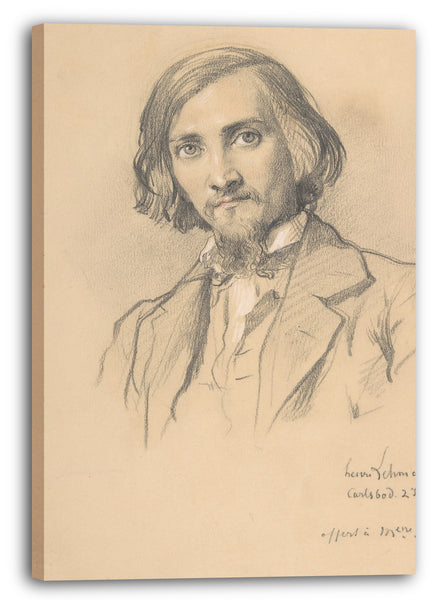 Leinwandbild Henri Lehmann - Porträt von Anton Heinrich Springer (1825-1895)