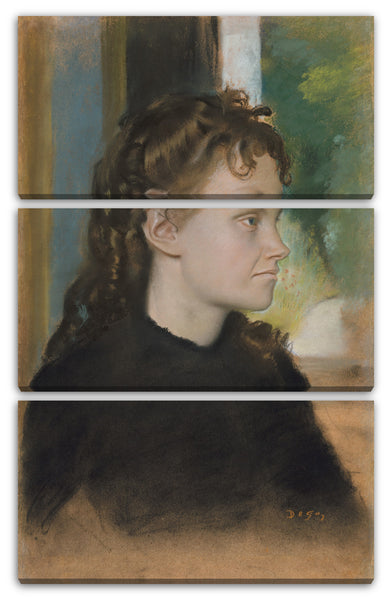 Leinwandbild Edgar Degas - Madame Théodore Gobillard (Yves Morisot, 1838-1893)