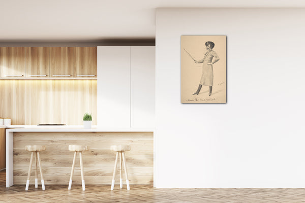 Top-Angebot Kunstdruck Walter Grieben - Porträt von James McNeill Whistler Leinwand auf Keilrahmen gespannt