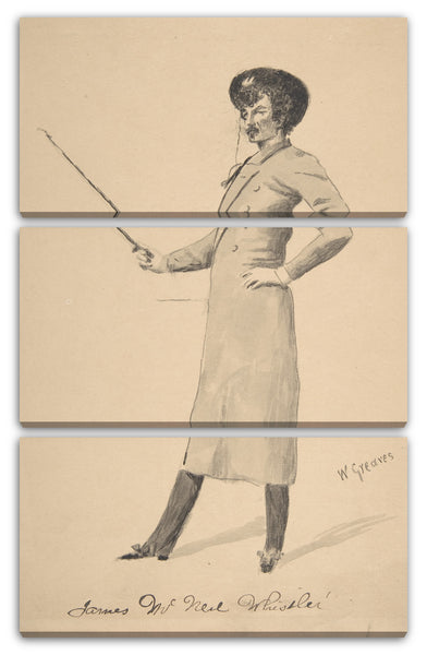Leinwandbild Walter Grieben - Porträt von James McNeill Whistler