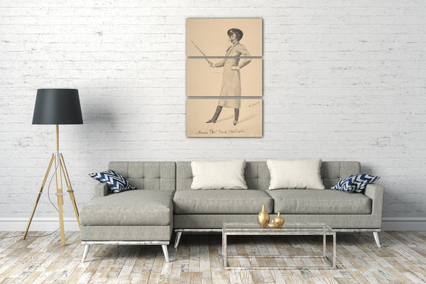 Top-Angebot Kunstdruck Walter Grieben - Porträt von James McNeill Whistler Leinwand auf Keilrahmen gespannt