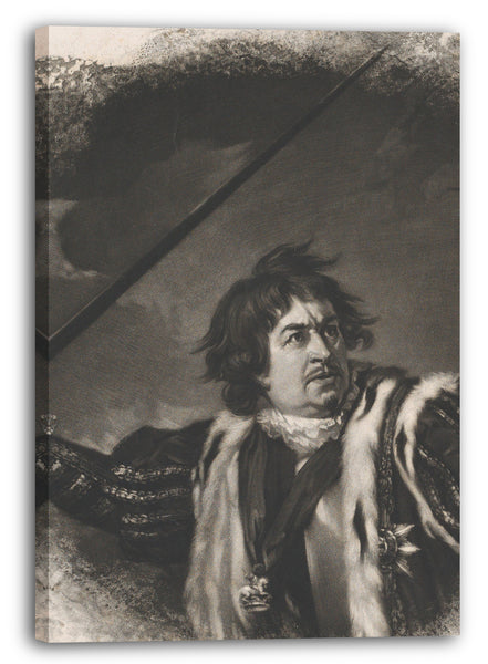 Leinwandbild Samuel William Reynolds, der Ältere - David Garrick als Richard III (Shakespeare, König Richard III, Akt 5, Szene 8)