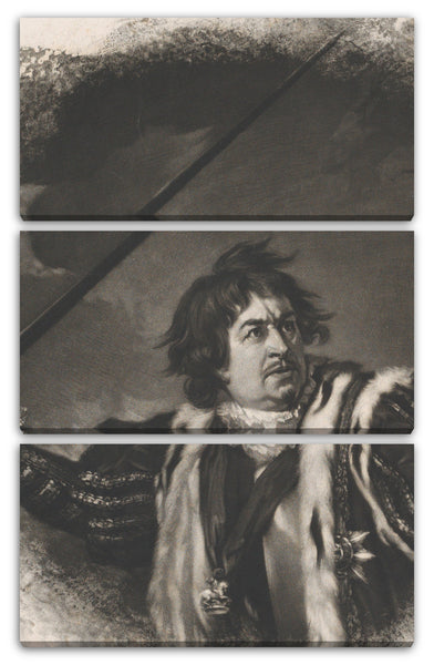 Leinwandbild Samuel William Reynolds, der Ältere - David Garrick als Richard III (Shakespeare, König Richard III, Akt 5, Szene 8)