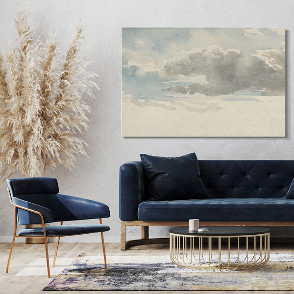 Top-Angebot Kunstdruck David Cox - Wolkenstudie Leinwand auf Keilrahmen gespannt