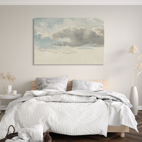 Top-Angebot Kunstdruck David Cox - Wolkenstudie Leinwand auf Keilrahmen gespannt