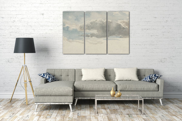 Top-Angebot Kunstdruck David Cox - Wolkenstudie Leinwand auf Keilrahmen gespannt