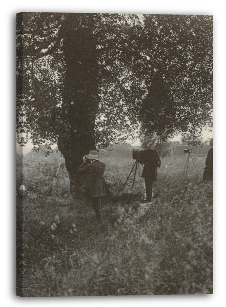Leinwandbild Emile Joachim Constant Puyo - Puyo, Robert Demachy und Paul de Singly mit Model