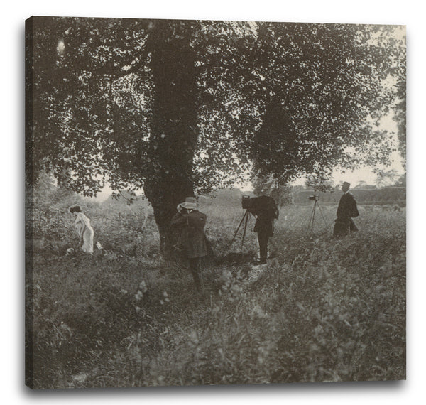 Leinwandbild Emile Joachim Constant Puyo - Puyo, Robert Demachy und Paul de Singly mit Model